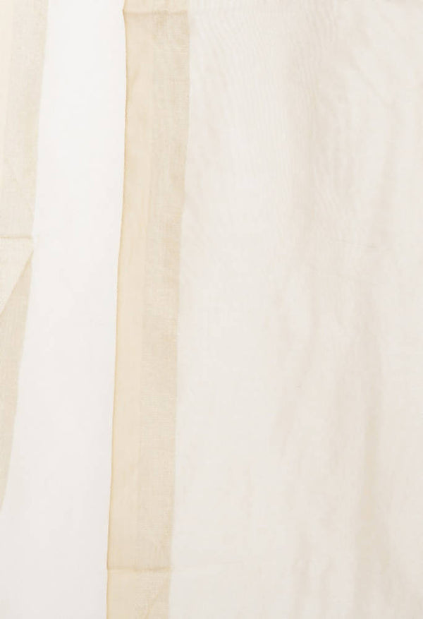 Mominos Fashion Light Golden Banarsi Piping Dupatta