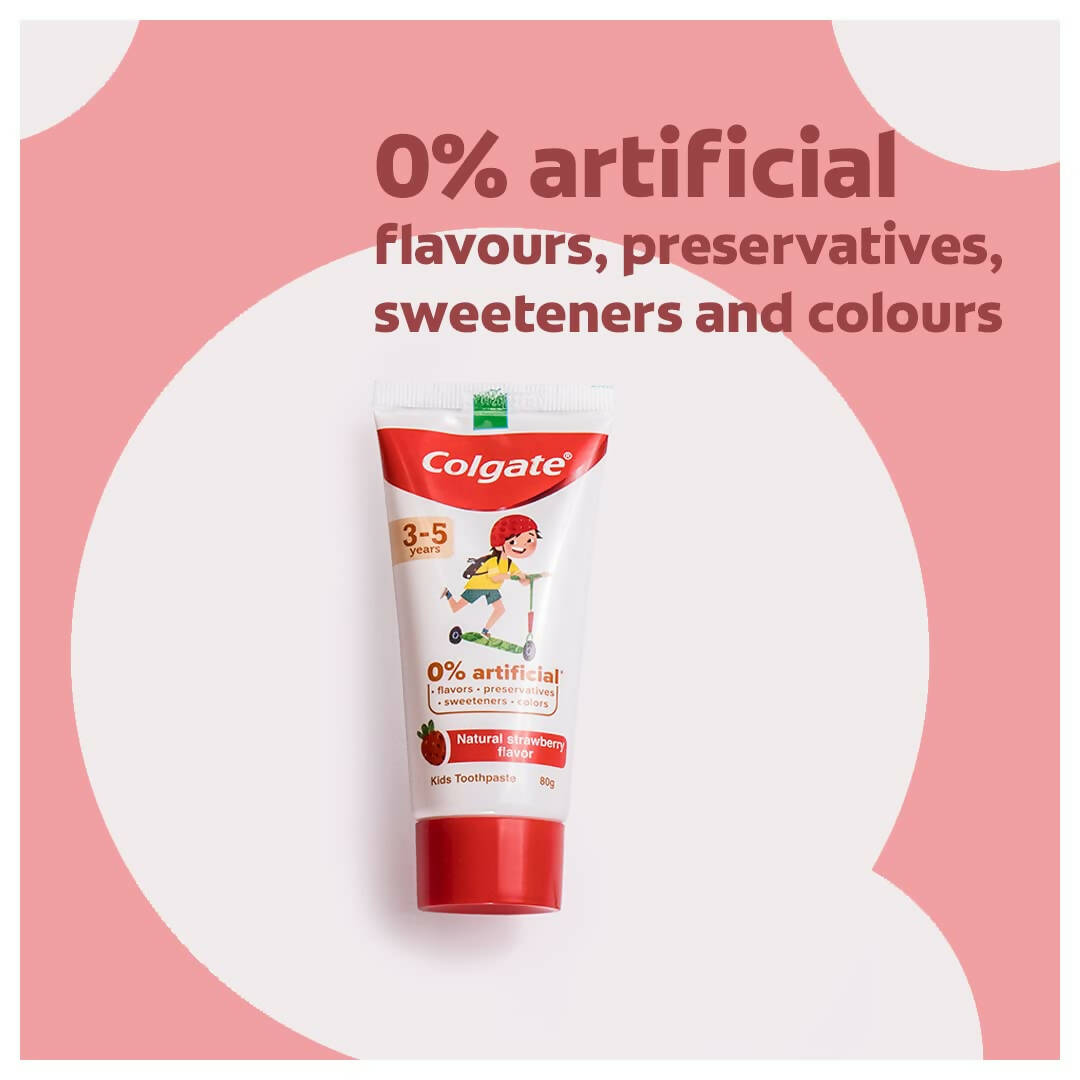 Colgate Toothpaste with Natural Strawberry Flavour for Kids - Distacart
