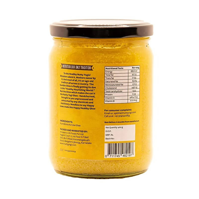 Nutty Yogi Pure Bilona A2 Cow Ghee - Distacart