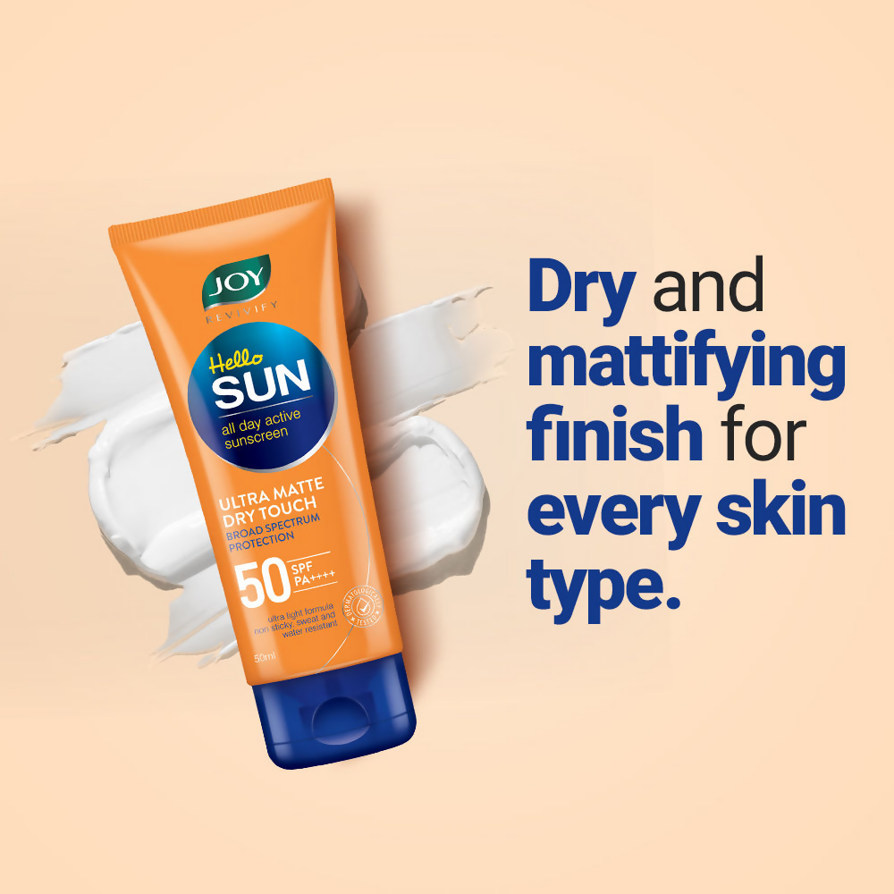 Joy Revivify Hello Sun Ultra Matte Dry Touch Sunscreen With SPF 50 - Distacart