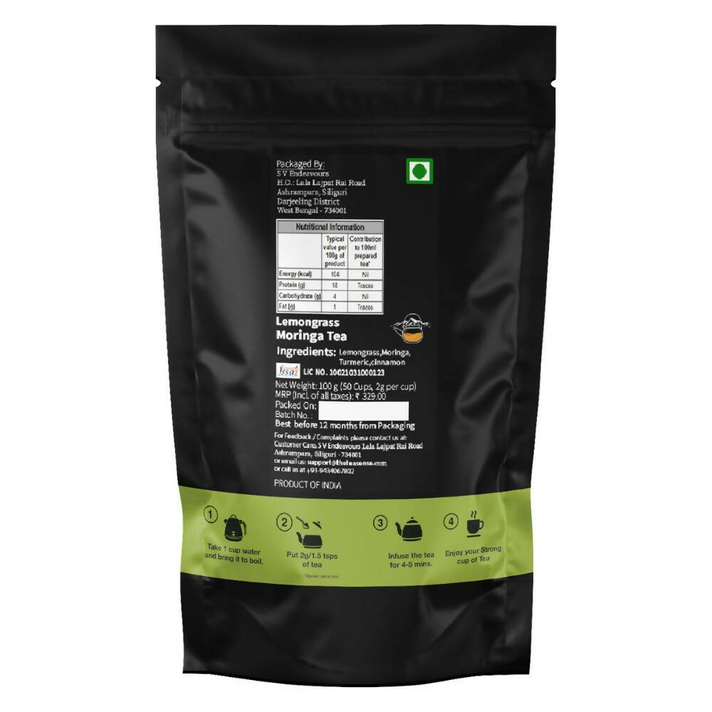 Tea Sense Lemongrass Moringa Tea - Distacart