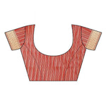 Thumbnail for Vamika Banarasi Jacquard Weaving Blue Saree (Dangal Blue) Blouse