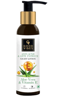 Thumbnail for Good Vibes Aloe Vera + Vitamin E Anti - Acne Night Face Lotion