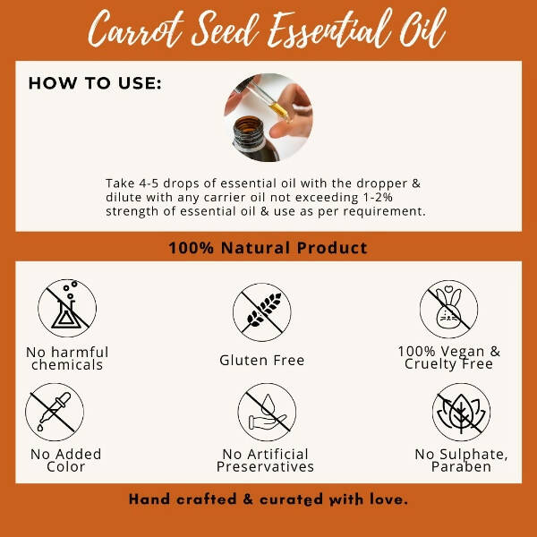Organicos Carrot Seed Essential Oil - Distacart