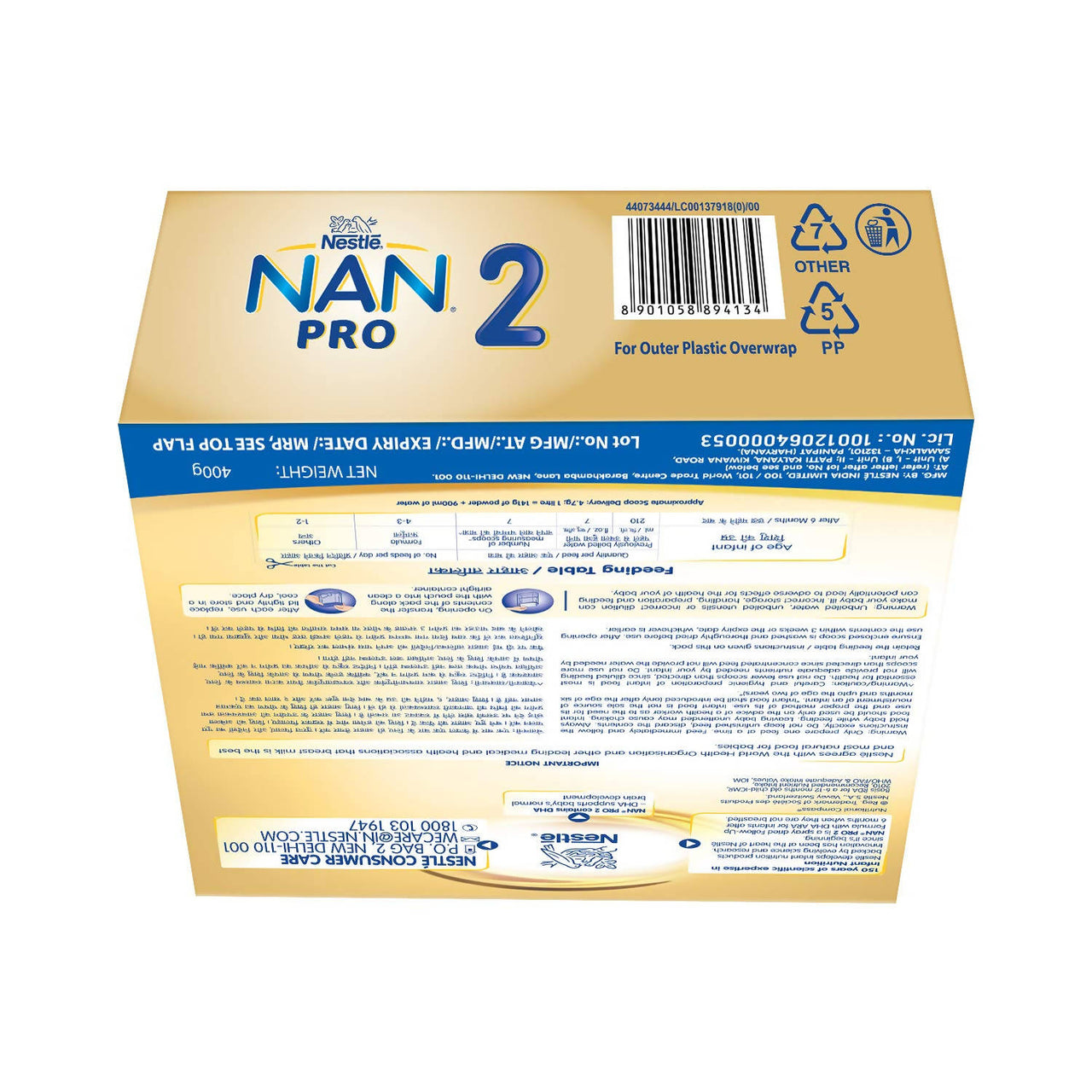 Nestle Nan Pro 2 Follow-Up Formula Powder After 6 Months Stage 2