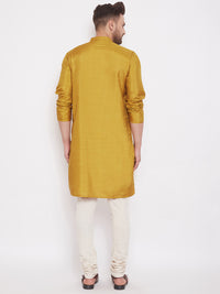 Thumbnail for Even Apparels Beige Pure Cotton Kurta With Band Collar - Distacart