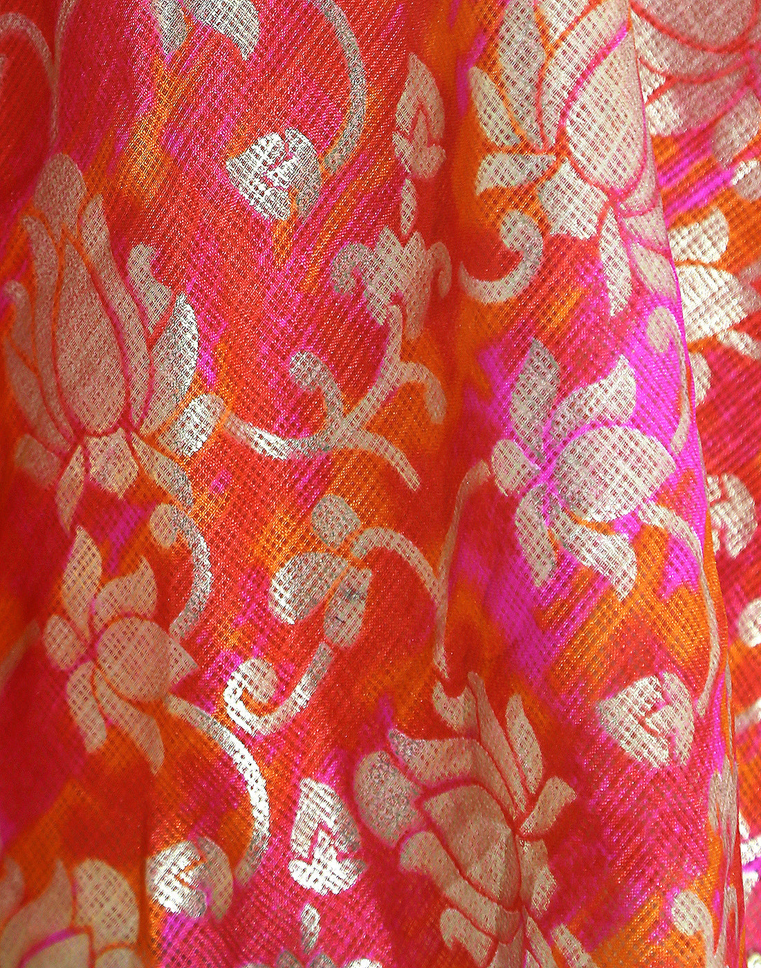 Girls Orange Magenta Printed Ready To Wear Lehenga Blouse With Dupatta - Mini Marvels - Distacart