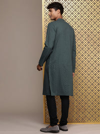 Thumbnail for House of Pataudi Woven Design Straight Jashn Kurta - Distacart