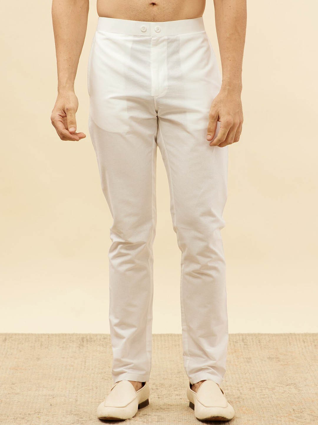 Manyavar Floral Printed Regular Kurta and Trousers With Nehru Jacket - Distacart