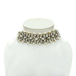 Thumbnail for Mominos Fashion Johar Kamal Gold-Plated Rani Haar with White and Off white Pearls Jewellery Set - Distacart