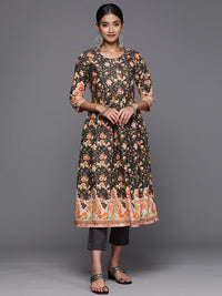 Thumbnail for Biba Women Floral Printed Regular Pure Cotton Kurta Set - Distacart