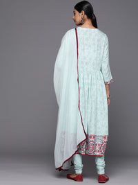 Thumbnail for Biba Women Ethnic Motifs Printed Regular Kurta with Churidar & Dupatta - Distacart
