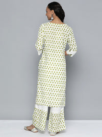 Thumbnail for HERE&NOW Printed Regular Kurta with Palazzos - Distacart