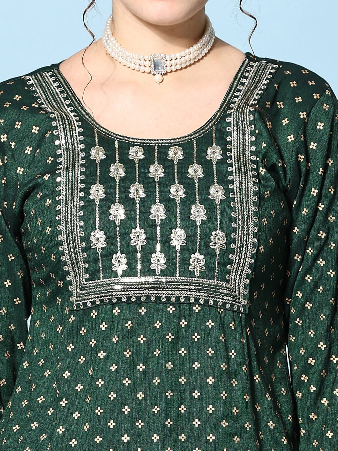NOZ2TOZ Women's Floral Printed Kurta With Trousers & Dupatta - Distacart