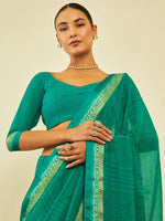 Thumbnail for Soch Geometric Printed Zari Saree - Distacart