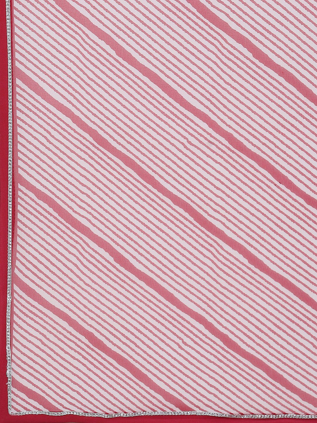 Biba Women Pink Striped Sequinned Kurta with Palazzos & With Dupatta - Distacart