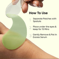 Thumbnail for mCaffeine Green Tea Hydrogel Under Eye Patches for Fine Lines - Distacart