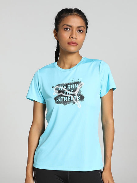 Puma Women Printed Running T-Shirt - Distacart