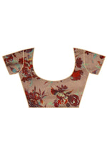 Thumbnail for Kalini Brown Printed Chiffon Saree - Distacart