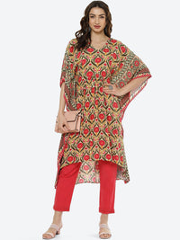 Thumbnail for Biba Women Pink Floral Printed Pure Cotton Kurta with Trousers - Distacart