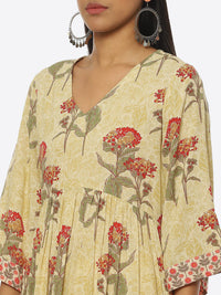 Thumbnail for Biba Women Floral Printed Kurta with Trousers & Dupatta - Distacart