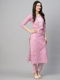 Thumbnail for Kalini Women Ethnic Motifs Printed Kurta with Trousers Set - Distacart