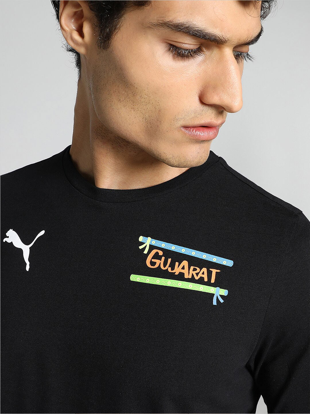 Puma Gujarat City-Printed Cotton T-Shirt - Distacart
