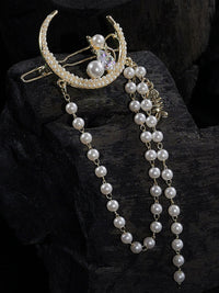Thumbnail for Panash Women Gold-Toned Embellished Bumpit Hair Pin - Distacart