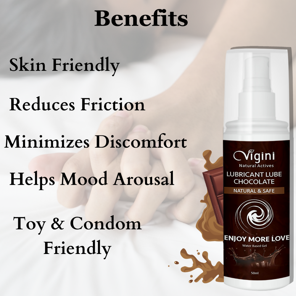 Vigini Intimate Chocolate Lubricant Personal Lube Water Based Gel - Distacart