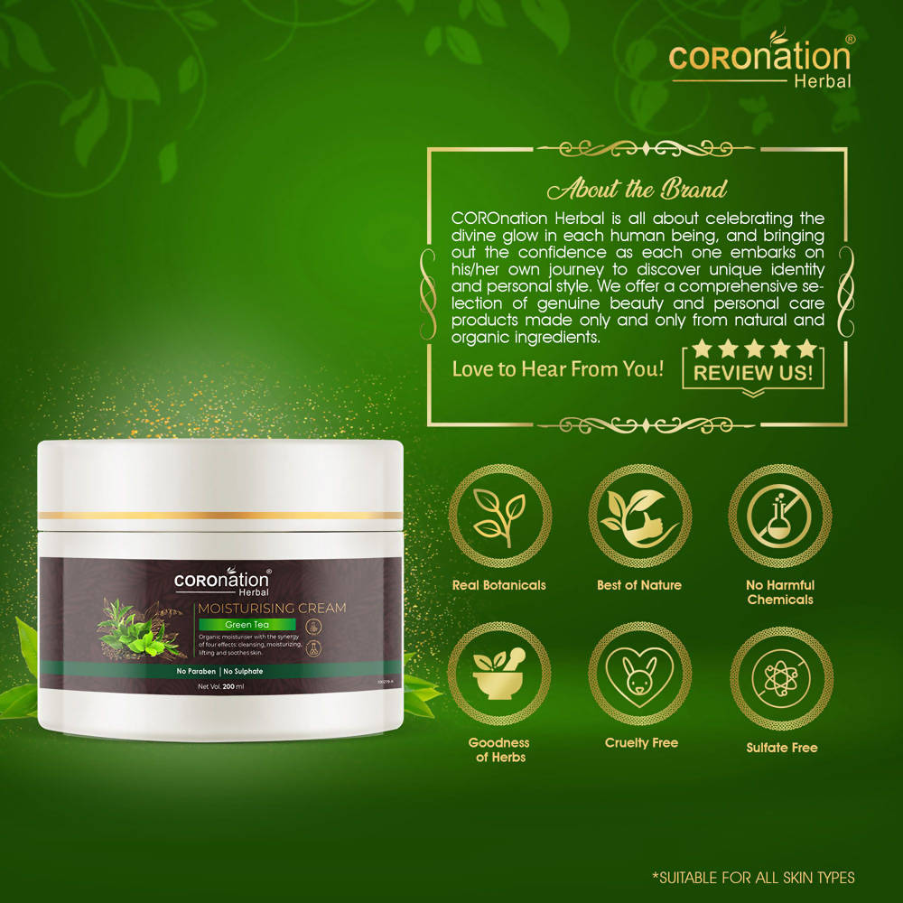 Coronation Herbal Fuji Matcha Green Tea Moisturizing Cream - Distacart