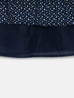 Thumbnail for Manet Girls Cotton Frill Sleeve Frock Flower Print - Blue - Distacart