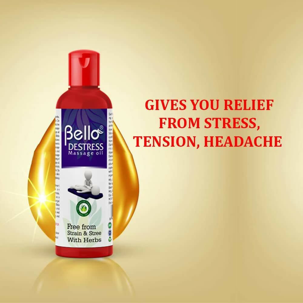Bello Herbals Destress Massage Oil - Distacart