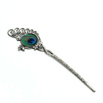 Thumbnail for Mominos Fashion Johar Kamal Oxidised Silver-Plated Brass Finish Peacock Design Long Necklace Set For Women - Distacart