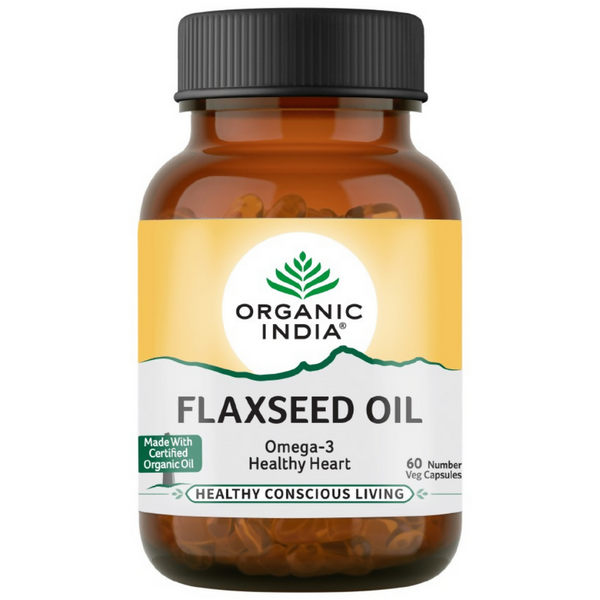 Organic India Flaxseed Oil Capsules - Distacart