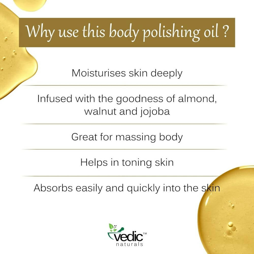 Vedic Naturals Body Polishing Oil - Distacart