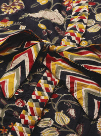 Thumbnail for InWeave Women's Black Kalamkari Coord Set With Belt - Distacart