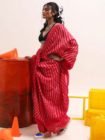 Thumbnail for Tikhi Imli Leheriya Jute Silk Ready to Wear Saree - Distacart