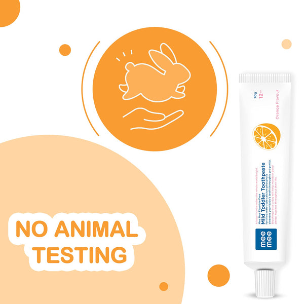 Mee Mee Fluoride-Free Mild Toddler Toothpaste - Orange Flavor - Distacart