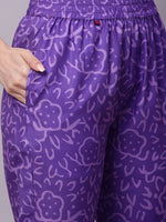 Thumbnail for Kalini Abstract Printed Regular Kurta with Trousers & With Dupatta - Distacart