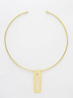 Thumbnail for NVR Women Gold-Plated Circular Choker Necklace - Distacart