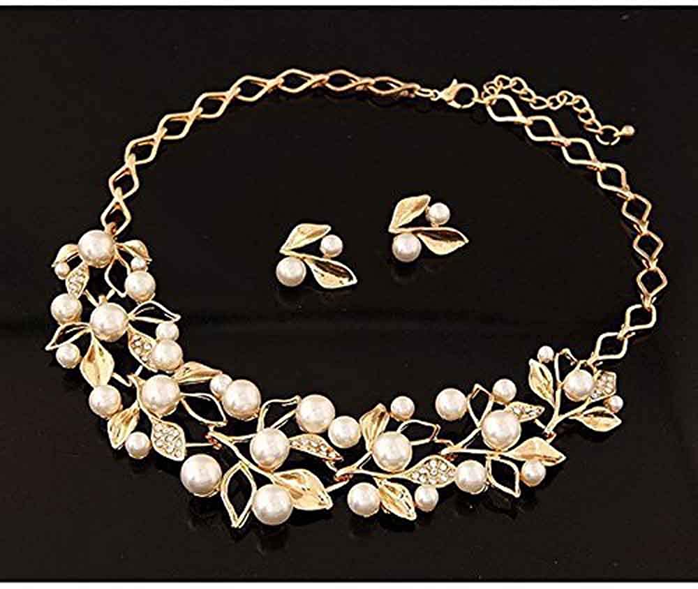 Gold-Toned Alloy Pearl Studded Long Haar Necklace - The Pari - Distacart