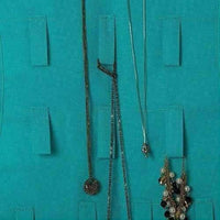 Thumbnail for Green Color - Fabric Hanging Dress Double Sided Jewelry Organizer - Distacart