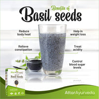 Thumbnail for Attar Ayurveda Sabja Basil Seeds uses