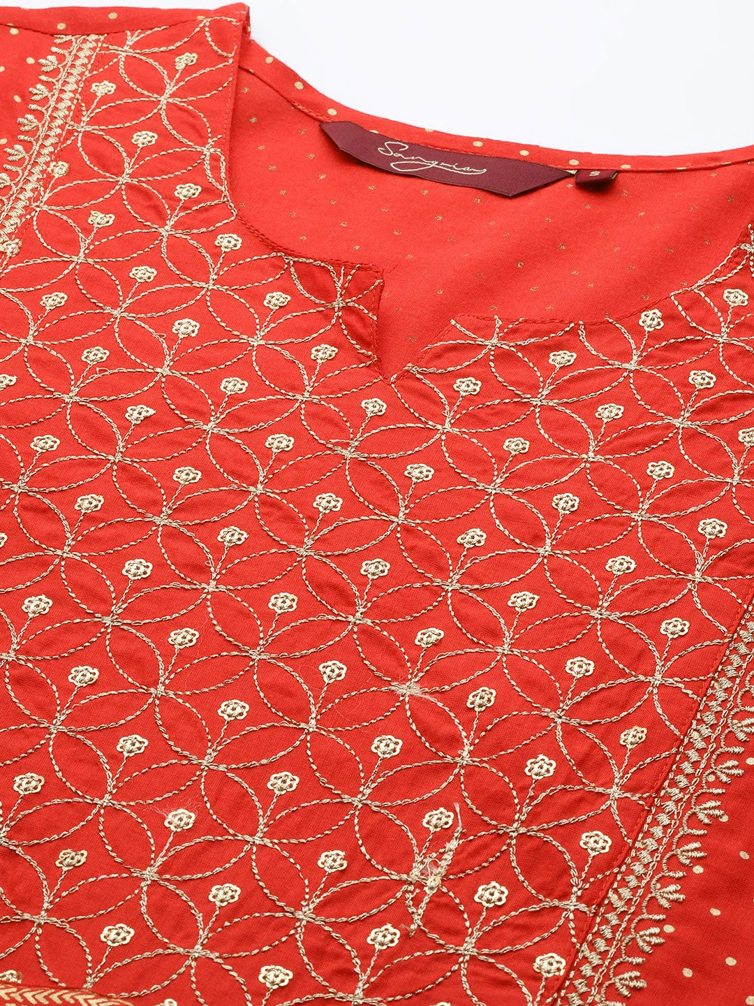 Sangria Women Ethnic Motifs Embroidered Sequinned Kurta with Sharara With Dupatta - Distacart