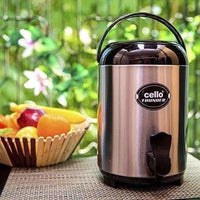 Thumbnail for Cello Thunder Stainless Steel Flask, 4 Litres, Black - Distacart