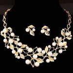 Thumbnail for Gold-Toned Alloy Pearl Studded Long Haar Necklace - The Pari - Distacart