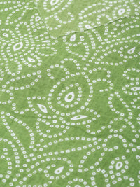 Thumbnail for Sangria Women Green Bandhani Printed Pure Cotton Kurta - Distacart