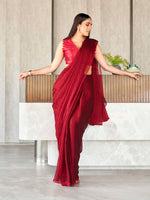 Thumbnail for Tikhi Imli Polyester Ready to Wear Saree - Distacart