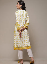 Thumbnail for Biba Floral Printed Sequined A-Line Kurta - Distacart
