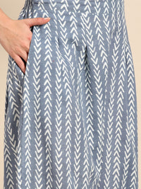 Thumbnail for Sangria Floral Printed Regular Pure Cotton Kurta with Salwar - Distacart